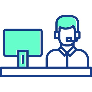 Çağrı merkezi. Basit resimleme