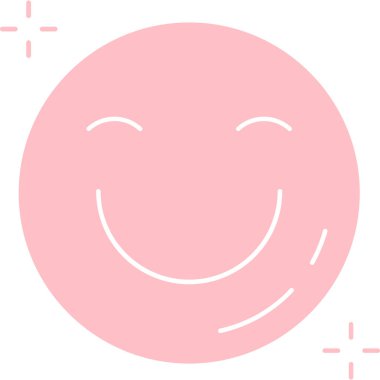 Mutlu Gülümseme. Vektör çizimi