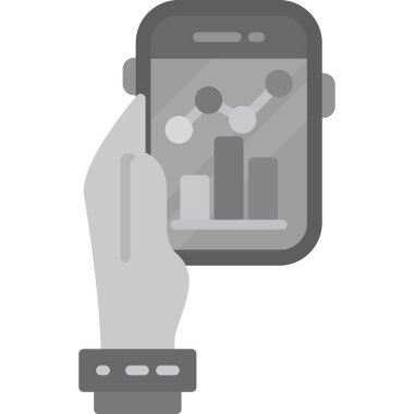 akıllı saat ile akıllı telefon, vektör illüstrasyon