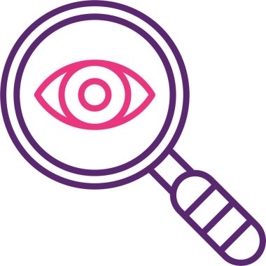 Göz. Web simgesi basit illüstrasyon