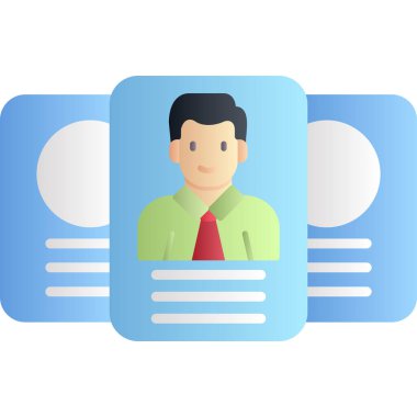 Kimlik kartı. Basit tasarım