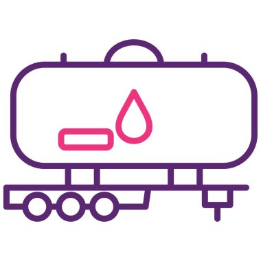 petrol tankeri vektör simgesi