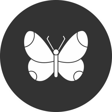 Kelebek simgesi vektör illüstrasyonu