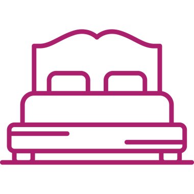 Tatlı yiyecek ve tatlı süsleme teması illüstrasyonunun pasta çizgisi simgesi tasarımı