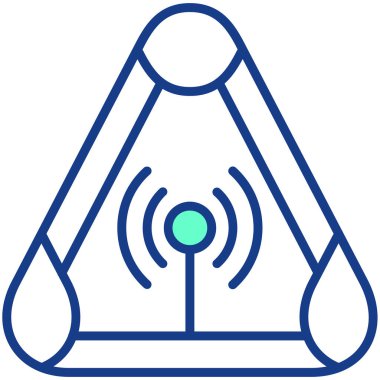 Wi-Fi simgesinin vektör illüstrasyonu