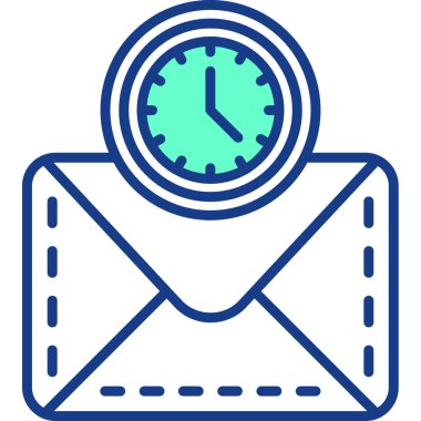 E- posta modern simgesinin vektör illüstrasyonu