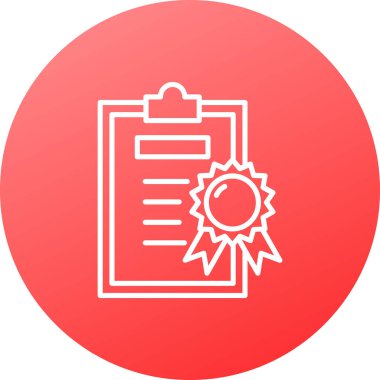 Rozet simgesi, vektör illüstrasyonu