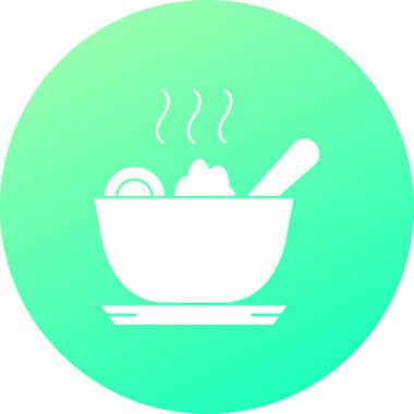 Kaşıklı bir kâse çizimi