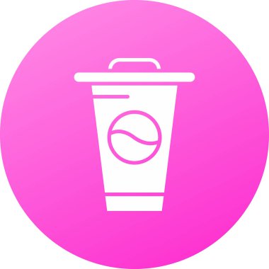 Kahve fincanı simgesinin vektör çizimi