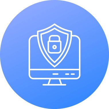 Bir kalkanın vektör illüstrasyonu