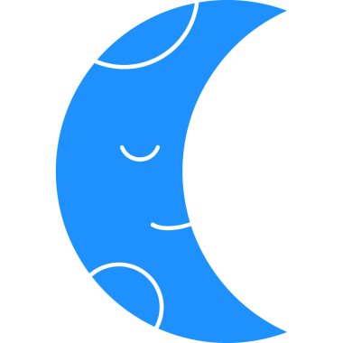 Ay. Web simgesi basit illüstrasyon