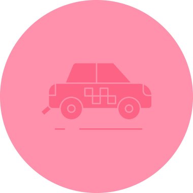 - Araba. Web simgesi vektör illüstrasyonu