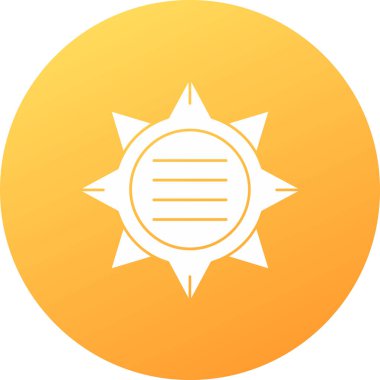 Güneş Simgesi Vektör illüstrasyonu