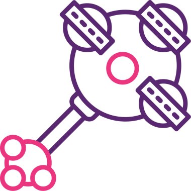 Çizgi film simgesinin vektör çizimi