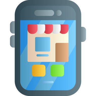 çevrimiçi dağıtım sipariş simgesi düz biçimli