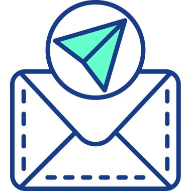 zarf simgesi, vektör çizimi