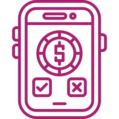 cep telefonu ikonu vektör illüstrasyonu