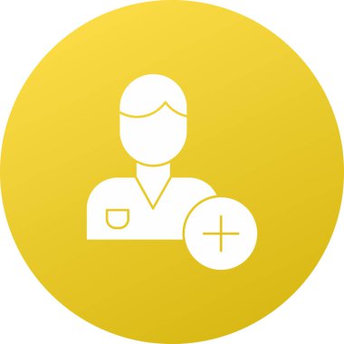 Hemşire simgesinin vektör illüstrasyonu