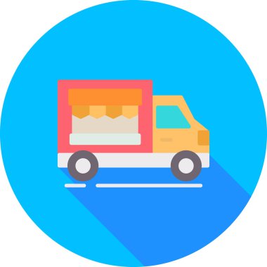 yemek dağıtım simgesi düz stil