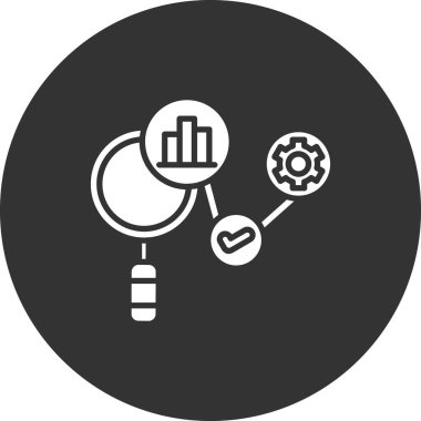 veri analiz çizgisi ikon vektör tasarımı