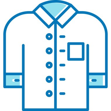 Elbise moda ceketi simgesi - taslak biçimi