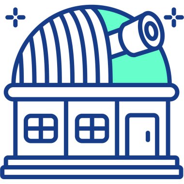 Bina. Web simgesi basit illüstrasyon