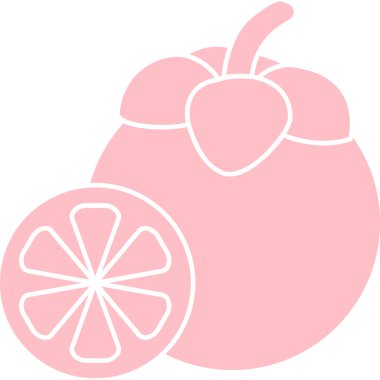 Taze şeftalinin vektör simgesi