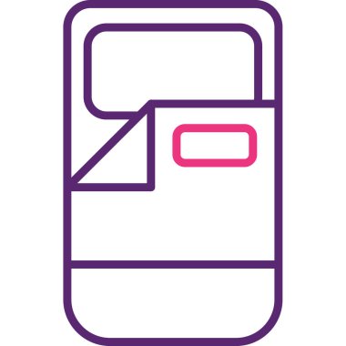 Akıllı telefon simgesinin vektör illüstrasyonu