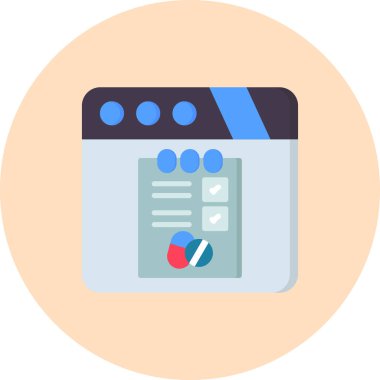 iş web simgesi, basit illüstrasyon