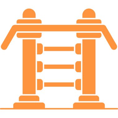 Köprü web simgesi, basit vektör illüstrasyonu