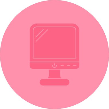 Bilgisayar simgesinin vektör illüstrasyonu