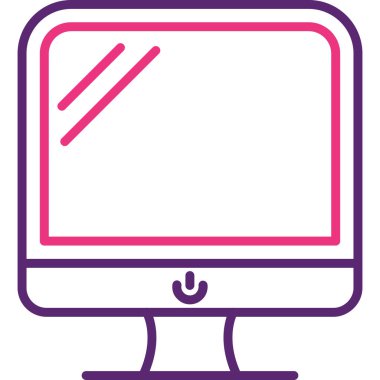 Bilgisayar. Web simgesi basit illüstrasyon