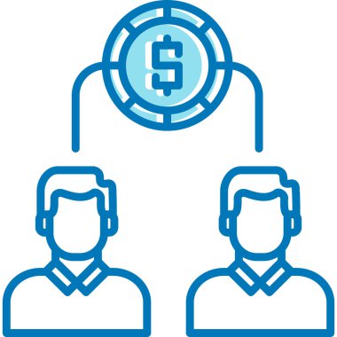 Dolar simgesi vektör illüstrasyonu