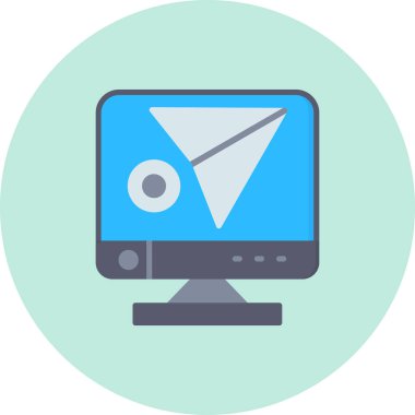 Zarf. Web simgesi basit illüstrasyon