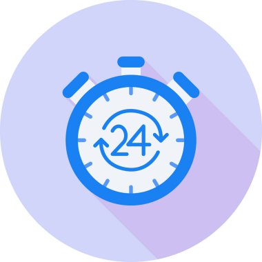 saat web simgesi vektör illüstrasyonu