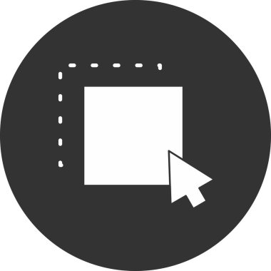 Çemberin bir simgesinin vektör görüntüsü