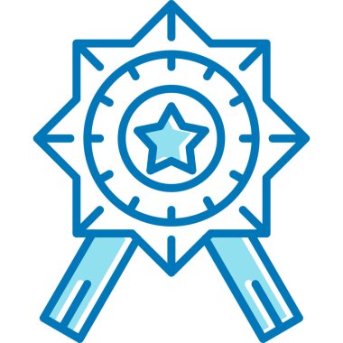 Madalya. Web simgesi basit illüstrasyon