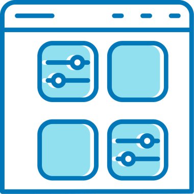 Web simgesi vektör illüstrasyonu