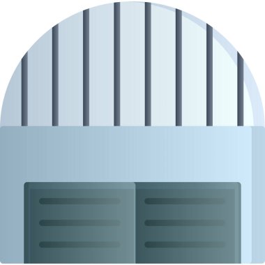 Hapishane hücre simgesi düz biçimli