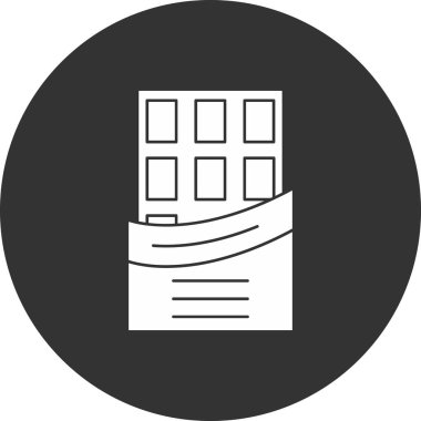 Otelde. Web simgesi basit illüstrasyon