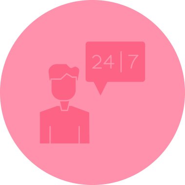 Konuş. Web simgesi basit illüstrasyon