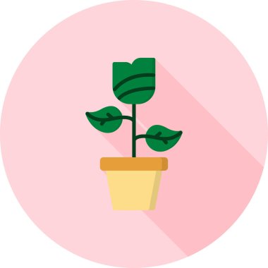 bitki simgesi vektör illüstrasyonu