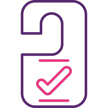 işaret simgesini işaretle, vektör illüstrasyonu