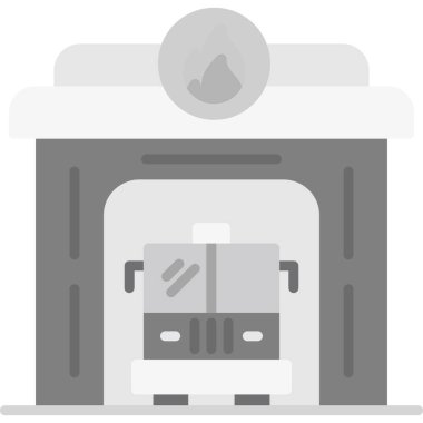 Araba yıkama. Basit illüstrasyon.