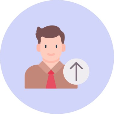 Upload  icon, vector illustration simple design