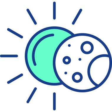 Bir güneş panelinin vektör illüstrasyonu