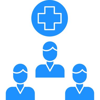 Doktor. Web simgesi basit illüstrasyon