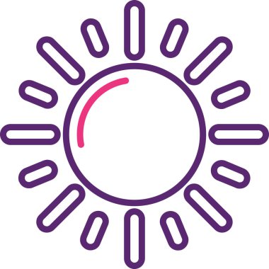 Güneş Simgesi Vektör illüstrasyonu