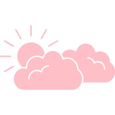 Bulut simgesi vektör illüstrasyonu