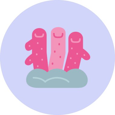 Kaktüs. Web simgesi basit illüstrasyon